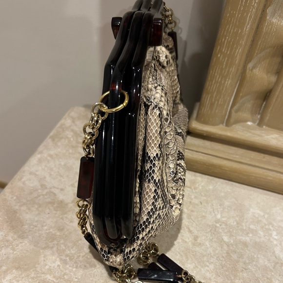 RARE & VINTAGE Colombetti Milano Snakeskin Bag. Great Condition - Picture 11 of 13
